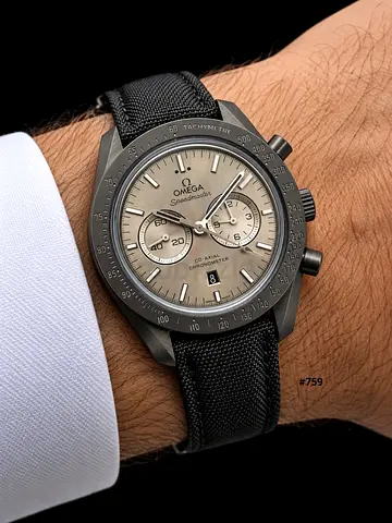 Omega Speedmaster Chronograph Men's Watch - Titanium Case, Grey Dial