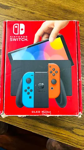 Nintendo Switch OLED Model (Neon Red/Blue) – Excellent Working Condition | Original Box & Accessorie