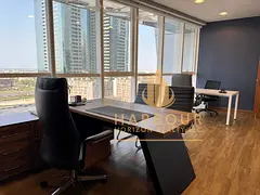 Furnished Office For Rent With Glass Partitions