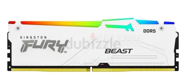 Kingston Fury Beast DDR5 32GB (2x16GB) White RGB RAM
