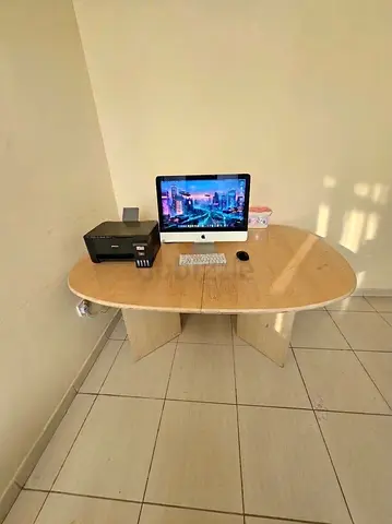 Used wooden computer/office table/Dining table - light finish