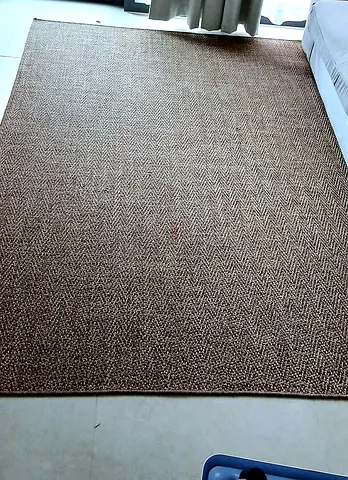 Large natural jute rug, 5×7.5 ft (150×230)
