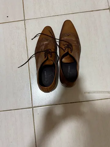 Kurt Gieger Brown leather men's dress shoes - size 42
