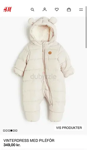 H&M Baby Winter Snowsuit / Padded Suit with Fleece Lining (Size 62 / 2-4M)