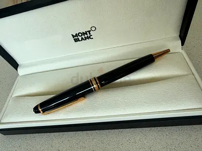 brand new. Genuine Montblanc Meisterstück Ballpoint Pen – Black with Gold Trim, Boxed