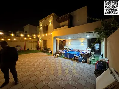 فيلا فاخرة مفروشة بالكامل للبيع في المويهات 1– بعجمان | 5 غرف ماستر | أرض 5,000 قدم² | شامل الكهرباء والمياه والتكييف تملك حر