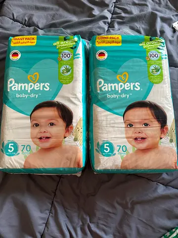 Pampers diapers Size 5 (11-16kg) for sale