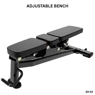 Adjustable Weight Bench – Flat/Incline/Decline, Compact Folding Design