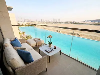 Semi Furnished | Corner Lagoon View | Designer 1 Bedroom Vacant
