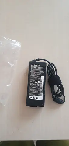 Genuine Laptop AC Adapter / Charger (Black) - Good Working Condition