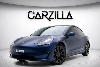 TESLA MODEL 3 PERFORMANCE 2023 | Matte PPF l AWD Dual Motor | AED 2,252 / Monthly