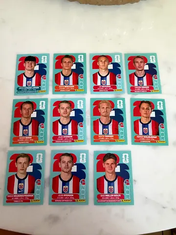 Panini Euro 2026 Player Stickers - NOR Team Collection