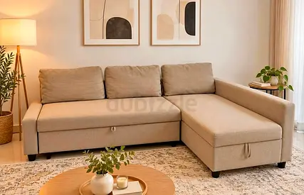 IKEA L shap Sofa store cum bed you can fix the