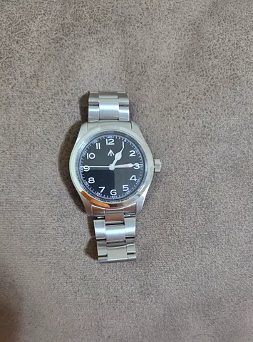 Militado Ml08, Stainless Steel Men’s Watch Black dail with box and bill, Hamilton Khaki murph homage