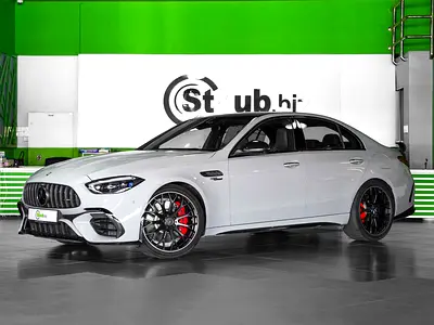 C63 S AMG E PERFORMANCE UNDER 5 YEARS SERVICE CONTRACT, 5 YEARS GARGASH WARRANTY ONLY 338KM LIKE NEW