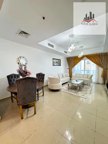 الشارقه التعاون غرفه وصاله وغرفه خادمه ومطبخ وحمامين وبلكونه السعر 5200 شامل انترنت وباركن