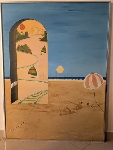 Original painting by John Butler (Australia), 1979, Sydney Harbour