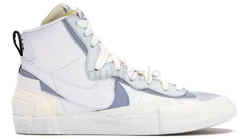 Nike Blazer Sacai Sneakers — White/Grey, 12US