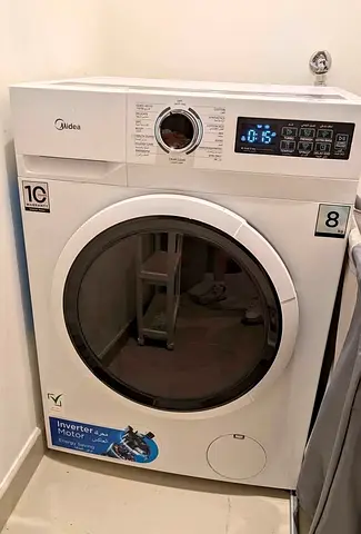 Midea Front Load Washing Machine – 8 kg, Inverter Motor, Excellent Condition