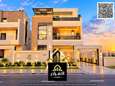 طابقين وروف تشطيب شخصي | 5 غرف ماستر | مسبح خاص | شامل رسوم التسجيل| مساحة أرض 3600 قدم | بناء 4500 قدم