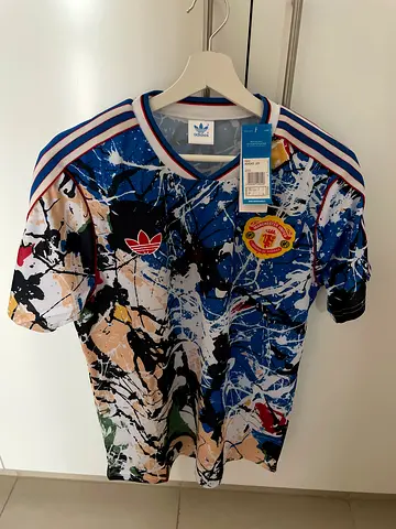 Adidas Manchester United Football Jersey - Stone Roses Special Edition New with Tags
