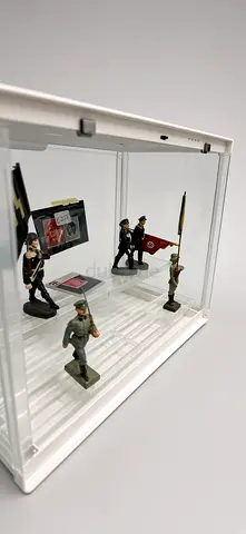 Vintage WWII German Soldier Figures  + Führer Stamps – Collectible Set