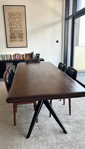 Elegant Mahogany Dining Table (Table only)