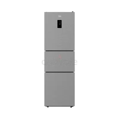Beko 340L 3 Door Refrigerator, RTNT340E50VZX / 1 year warrenty