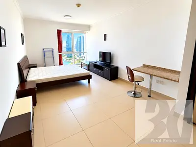 استوديو مطل على المارينا | Goldcrest Executive | مفروش
