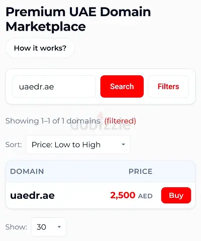 Premium UAE Domain uaedr.ae - Ready to Buy