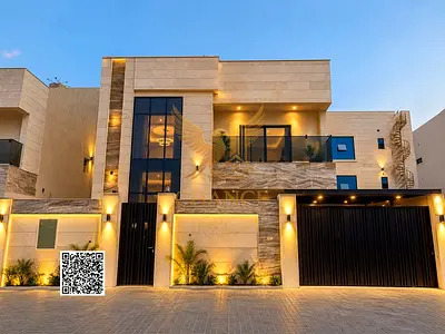 فيلا جديدة بحوش واسع وروف في العامرة عجمان | تملك حر لجميع الجنسيات