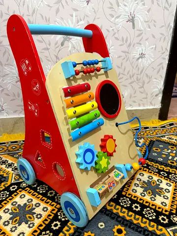 Wooden Baby Activity Walker with Xylophone and Beads