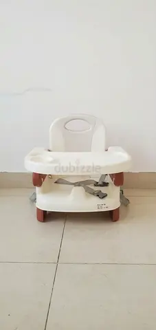 Portable Baby Booster Seat / Feeding Chair with Tray - White