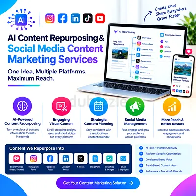AI Content Repurposing & Social Media Content Marketing Services