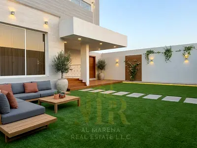 Luxury villa for sale in Al Muwaihat 1, Ajman | 5 master bedrooms | Ground + first floor | Located