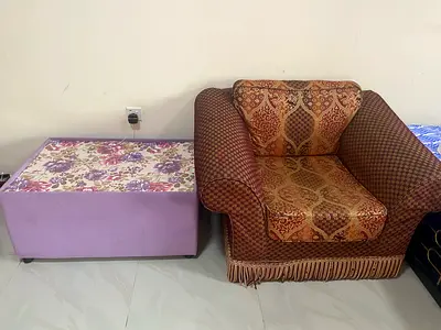 Single Seater Sofa and Table