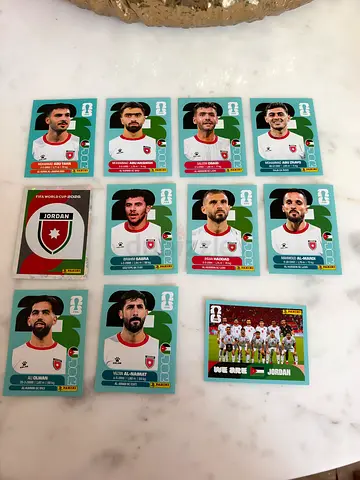 Jordan Panini stickers Football Trading Cards — Team & Player Cards