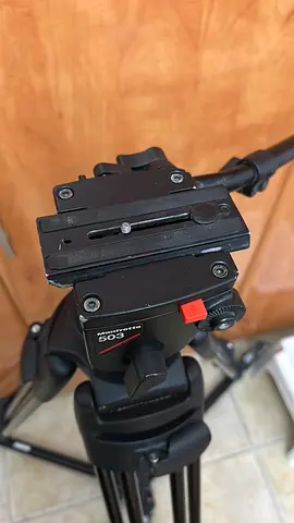 Manfrotto Professional Tripod with Dolly for Sale