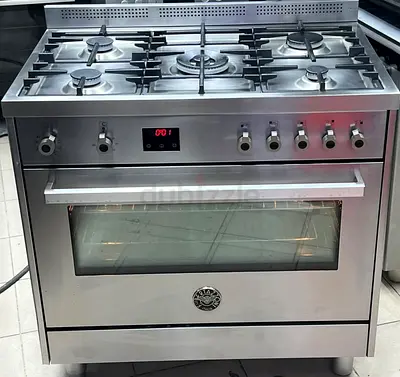 Bertazzoni Stainless Steel 5-Burner Gas oven Electric cooking Range 90x60cm with Oven