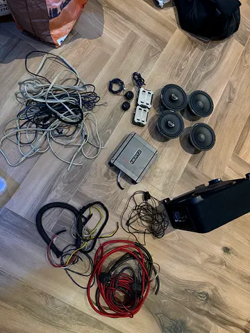 Complete Premium Car Audio System Package (Hertz Speakers + Amp + Audison Powered Sub + Wires)