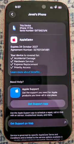 Iphone 17 Pro 256 Apple Care