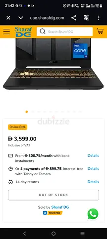 Asus Intel Core i5 Gaming Laptop (used) - Good Working Condition