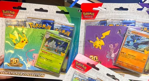 Pokemon 30th celebration tech sticker collection
