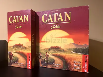 Catan Board Game (English/Arabic) + 5-6 Player Expansion