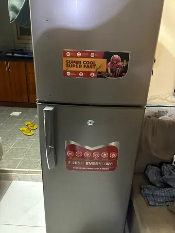 Double-door fridge with top freezer - good working condition