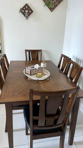 Dining table with 6 chairs for sale!!