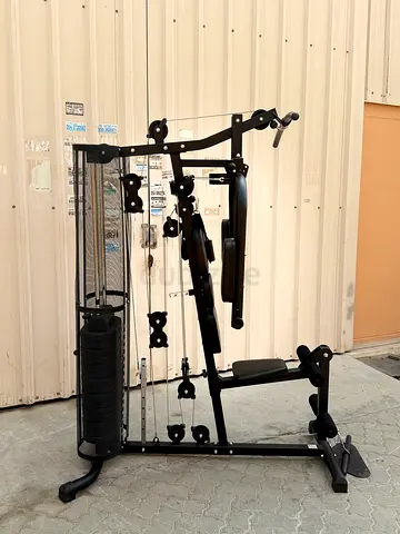 Compact Multi-Station Home Gym - Full Cable System with Weight Stack