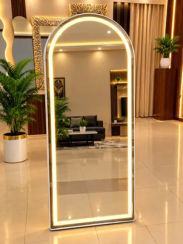 Full-length Arched LED Floor Mirror