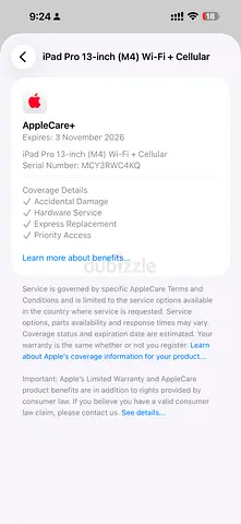 Apple iPad Pro 13inch m4 2tb nano texture with Orignal Keyboard
