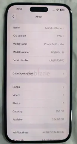 iPhone 14 Pro Max 256GB - Good Working Condition